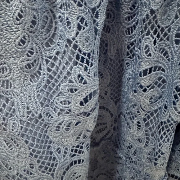 Hill House Blue Lace Dress with Bow Straps - Picture 6 of 6